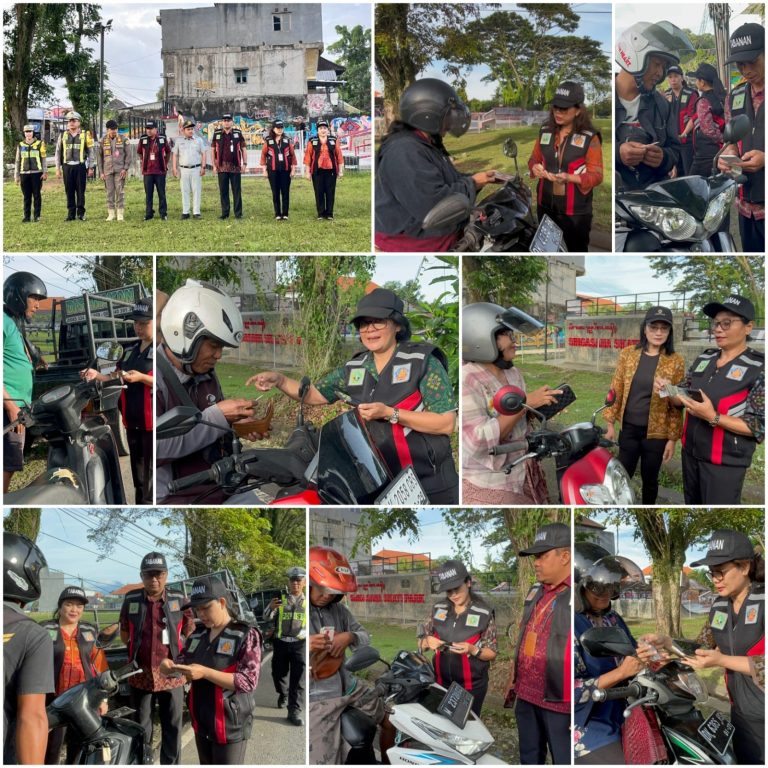 Operasi Gabungan Kendaraan Bermotor digelar di depan Untab Kediri Tabanan